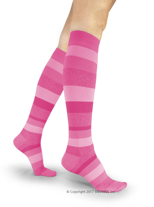 Sigvaris Medical 830 Microfiber Stripe Pink